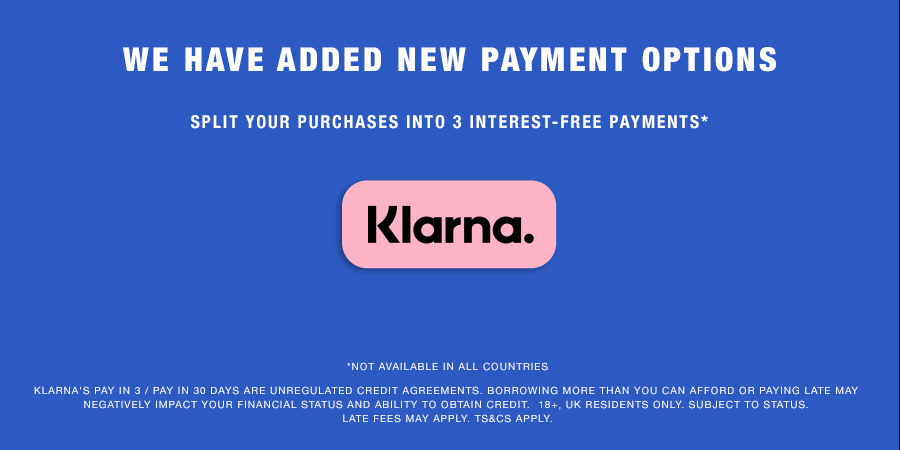 we now accept klarna as a payment method
